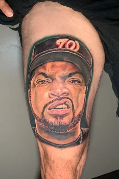 Ice Cube color portrait